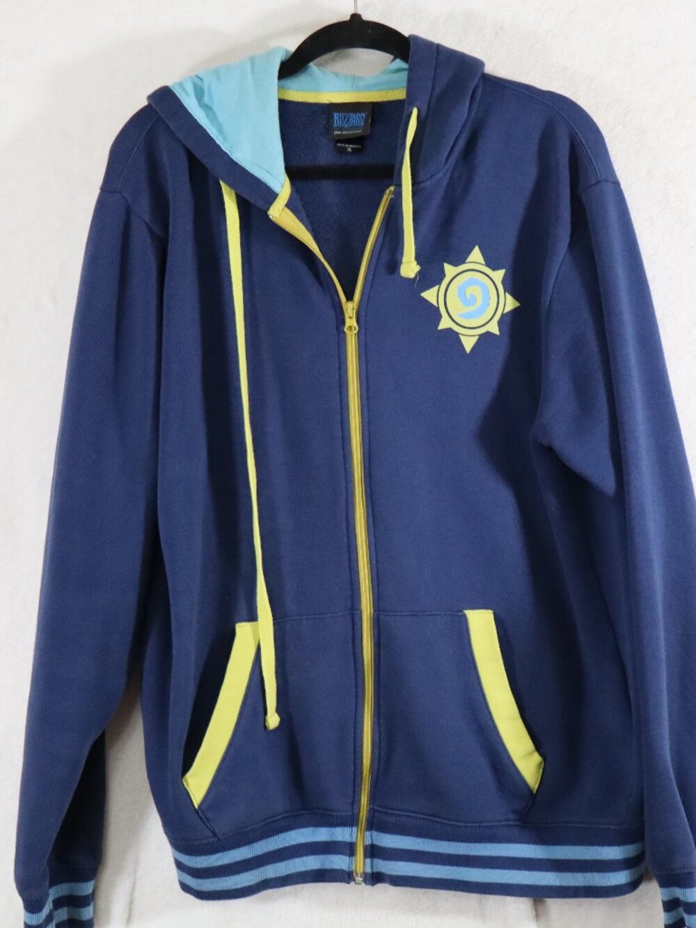 Blizzard Hearthstone Blue Zip‑Up Hoodie